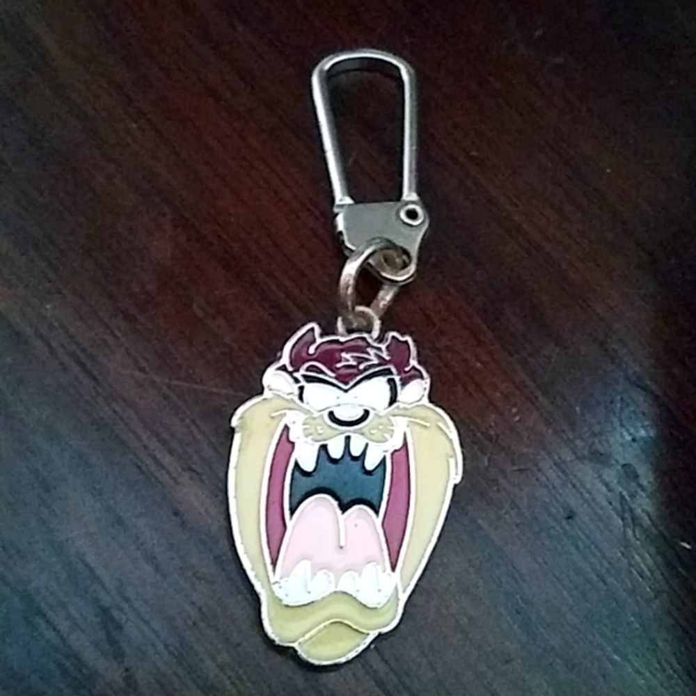 "Taz" tasmanian devil keychain or zipper pull